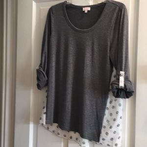 Pixley mixed material top EUC